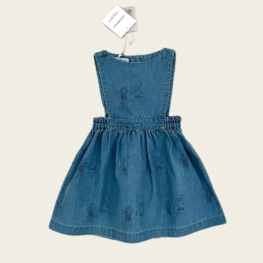 Yellow Pelota Denim Dress